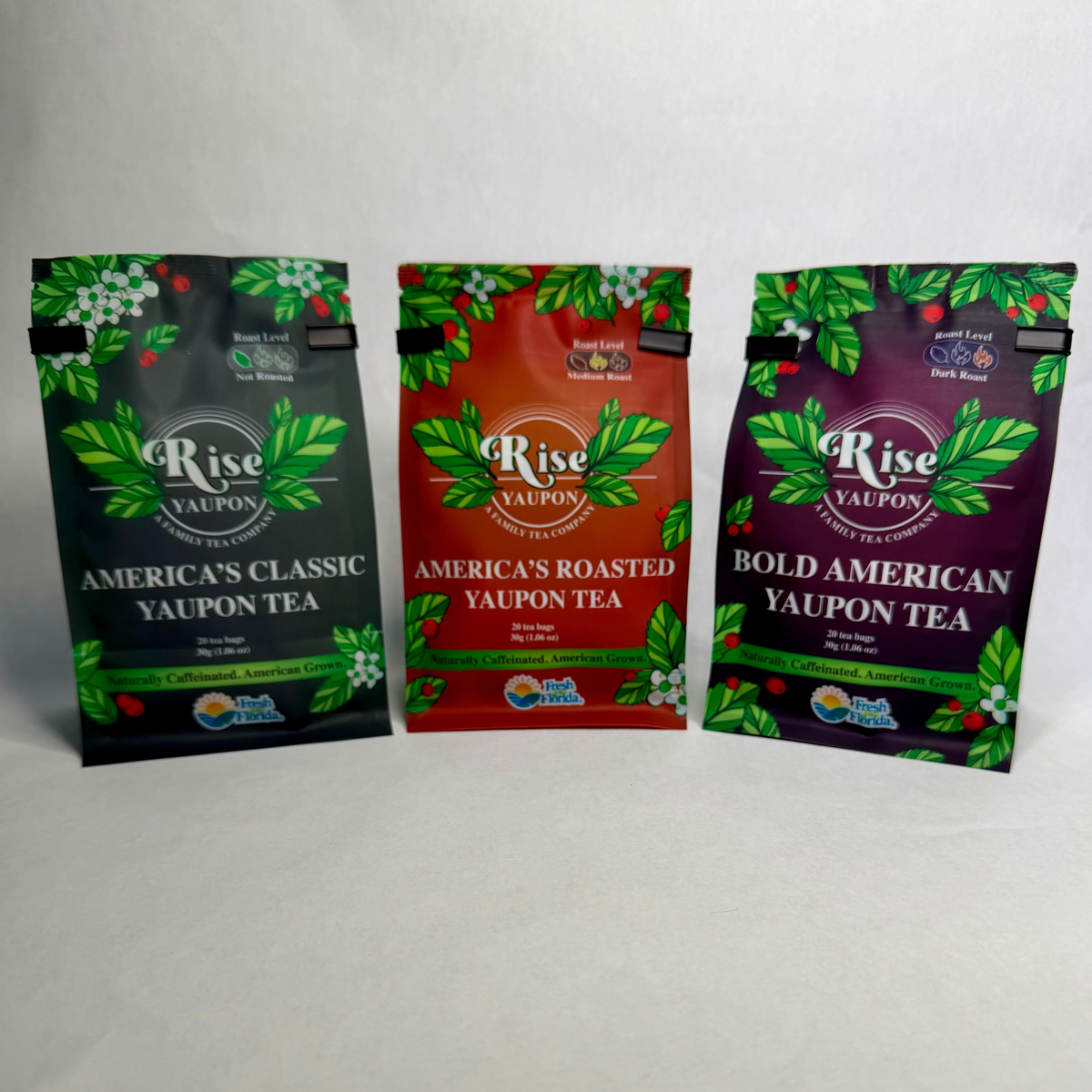 American Yaupon Tea Bundle: America's Classic, America's Roasted and Bold American