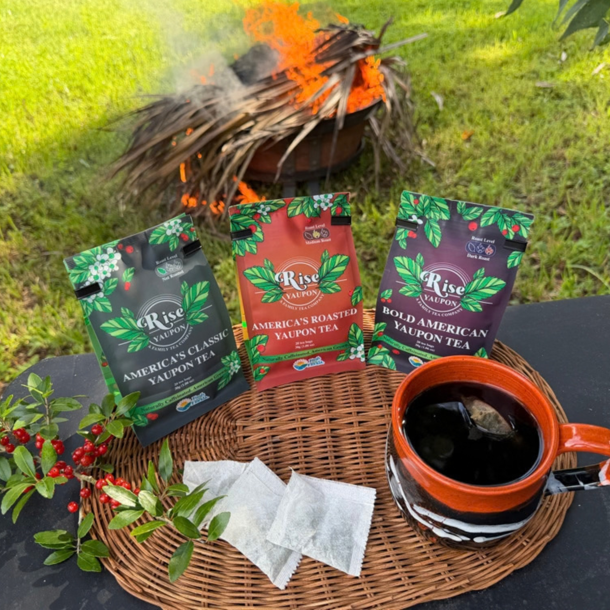 American Yaupon Tea Bundle: America's Classic, America's Roasted and Bold American